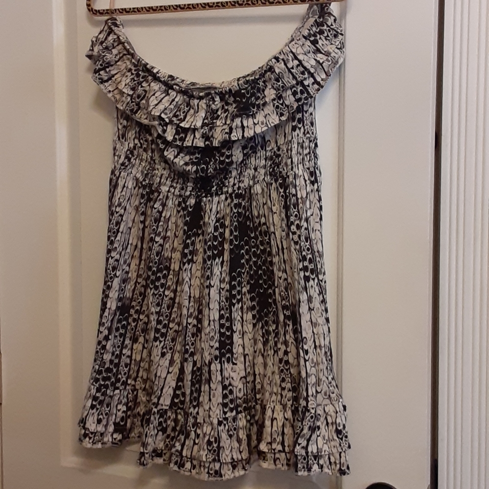 snake print,Strapless dress , coverup, XL